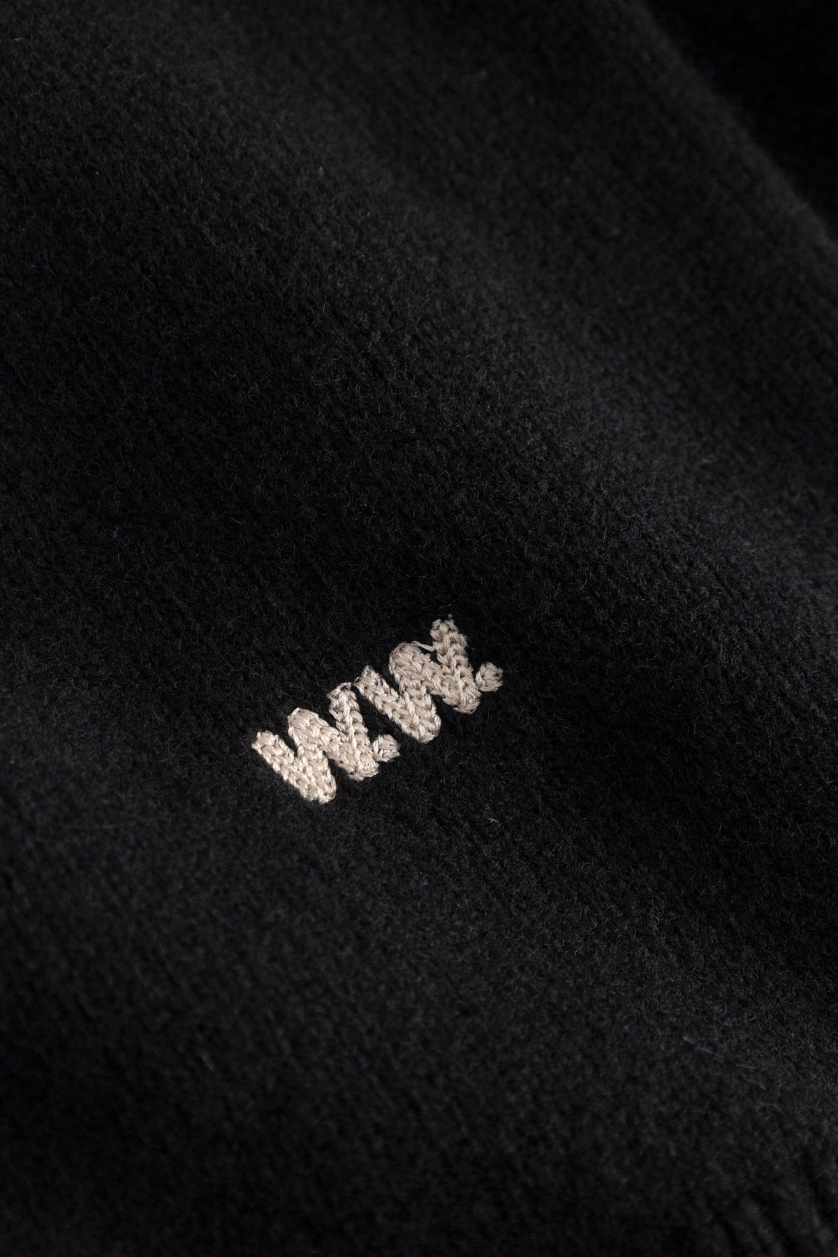 Wood Wood - WWlogo Crew Neck - Black Genser Wood Wood 