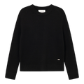 Wood Wood - WWlogo Crew Neck - Black Genser Wood Wood 