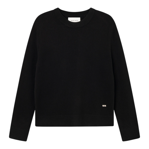 Wood Wood - WWlogo Crew Neck - Black Genser Wood Wood 