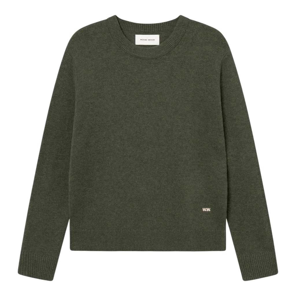 Wood Wood - WWlogo Crew Neck - Deep Depths Genser Wood Wood 