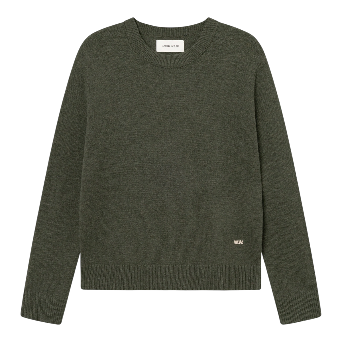 Wood Wood - WWlogo Crew Neck - Deep Depths Genser Wood Wood 