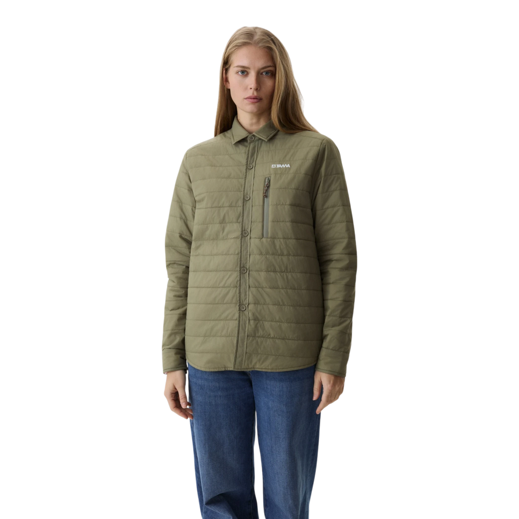 Yama Ember Puffer Shirt - Moss Green Shirt Yama 