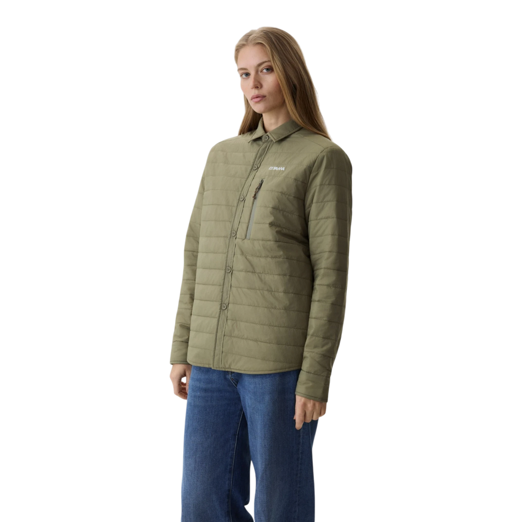 Yama Ember Puffer Shirt - Moss Green Shirt Yama 