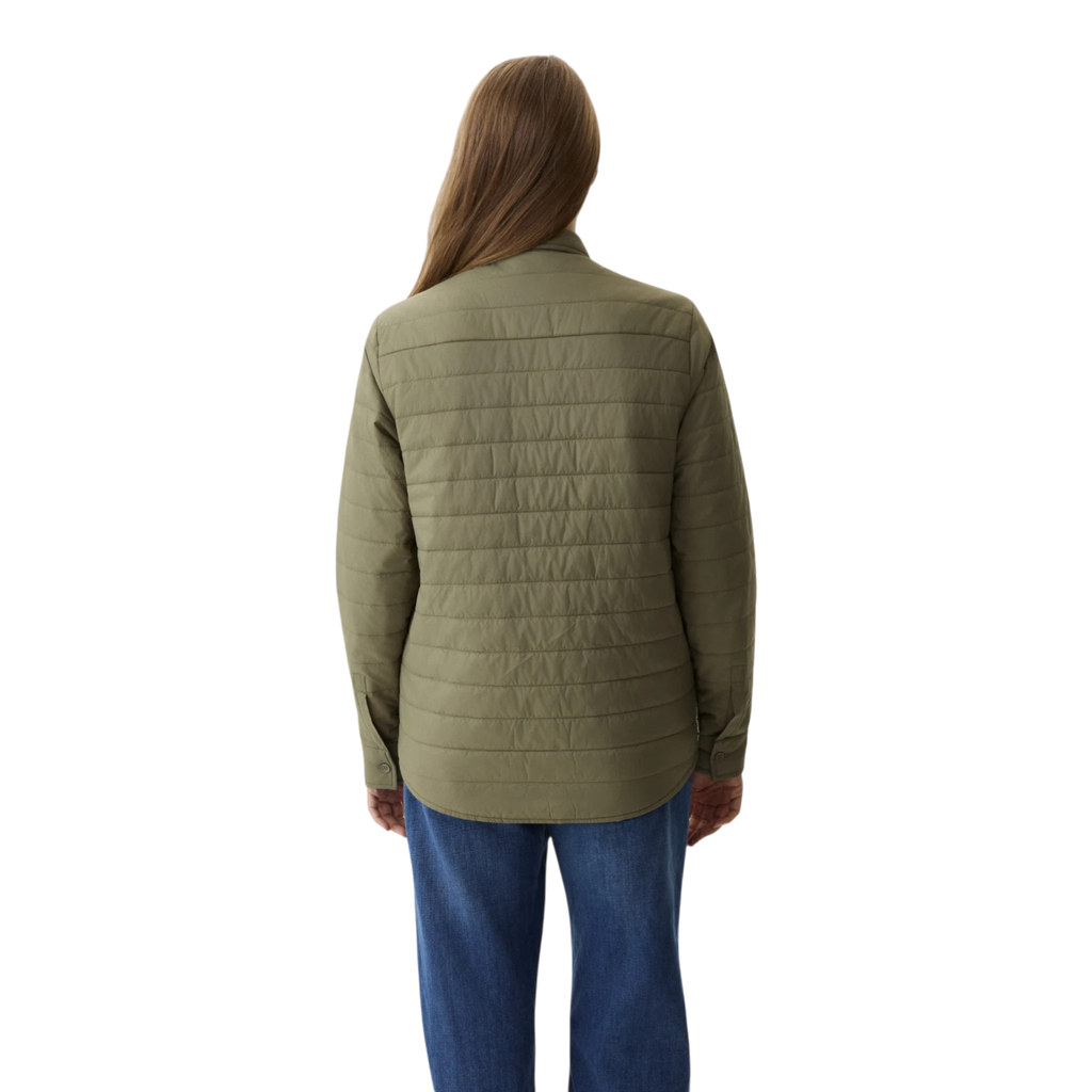 Yama Ember Puffer Shirt - Moss Green Shirt Yama 