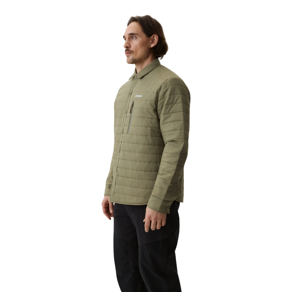 Yama Ember Puffer Shirt - Moss Green Shirt Yama 