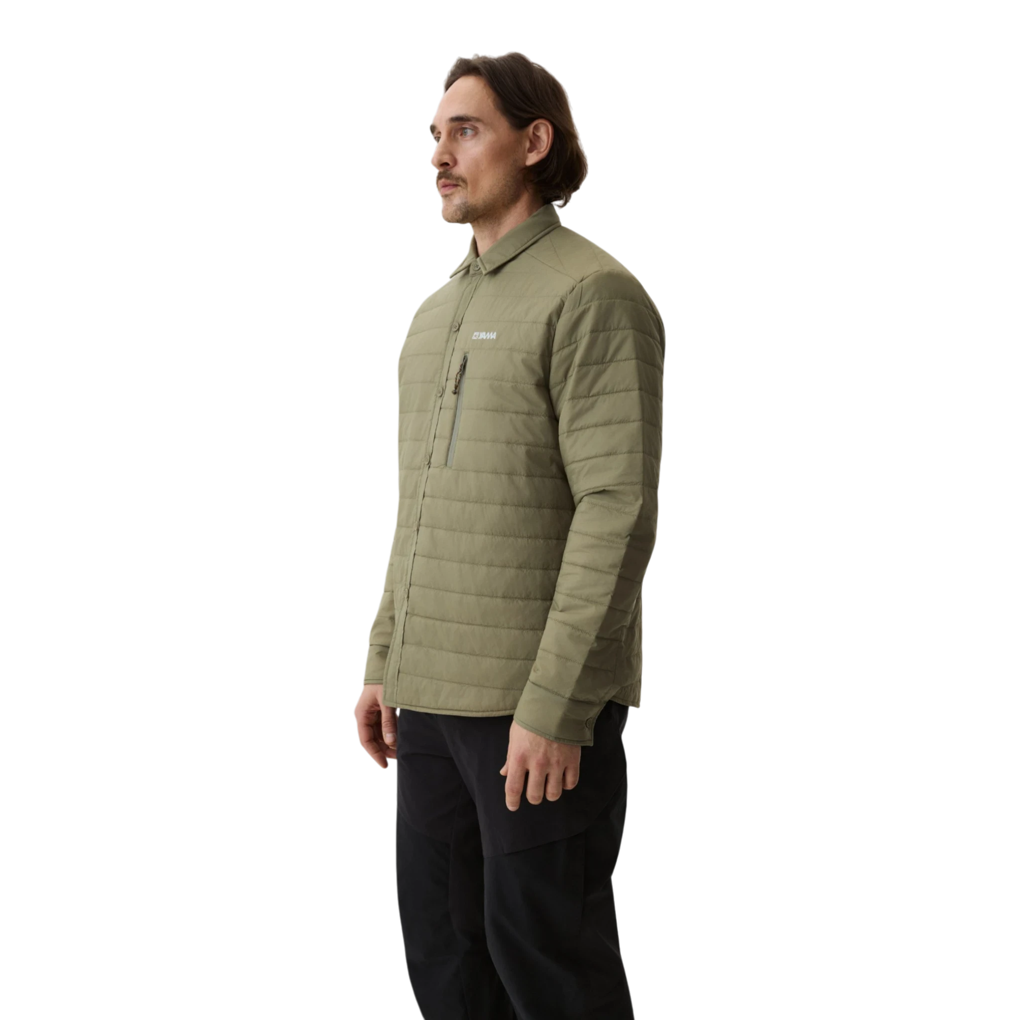 Yama Ember Puffer Shirt - Moss Green Shirt Yama 