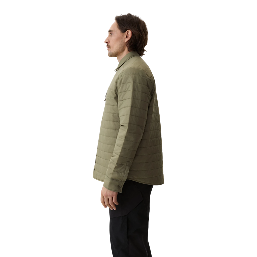 Yama Ember Puffer Shirt - Moss Green Shirt Yama 