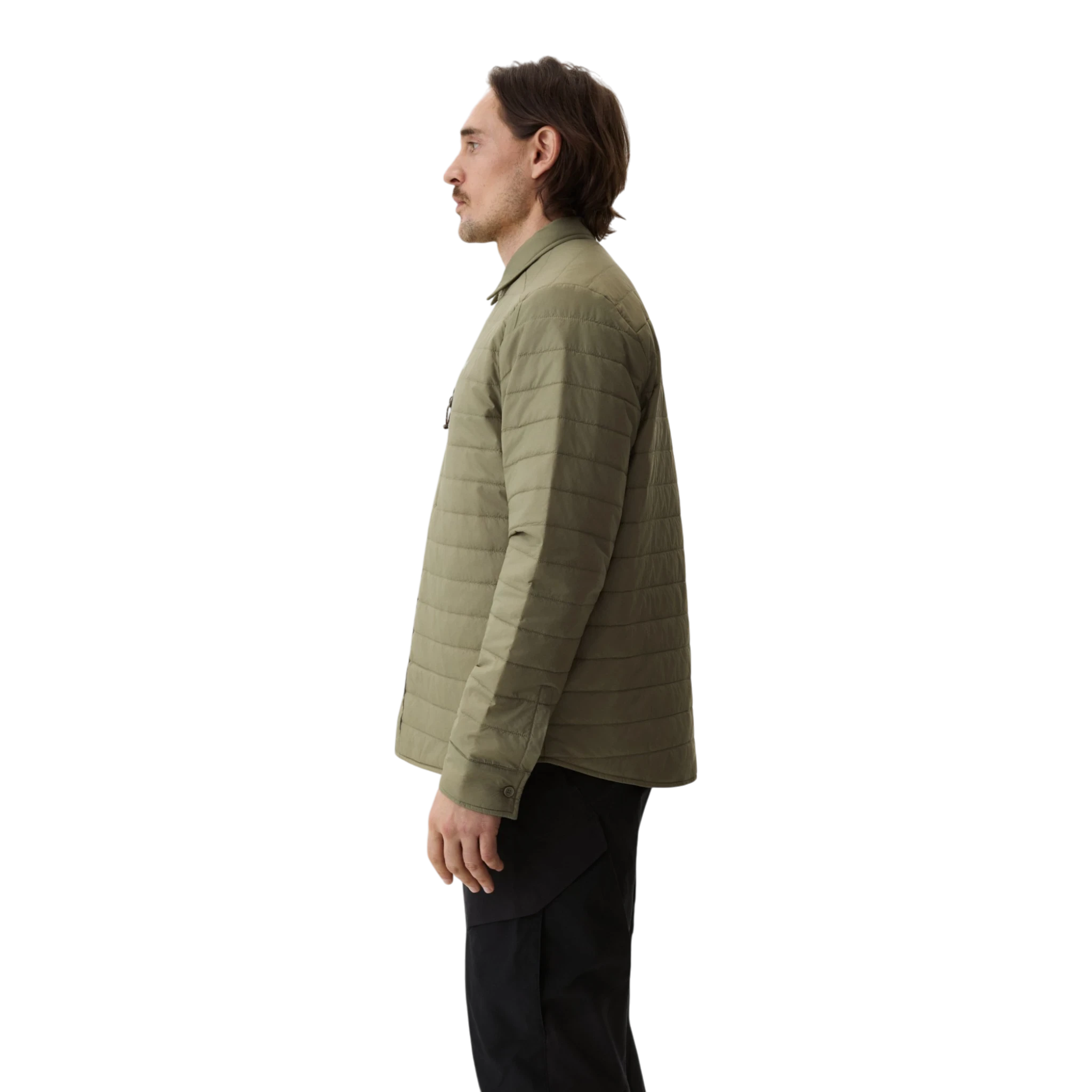 Yama Ember Puffer Shirt - Moss Green Shirt Yama 