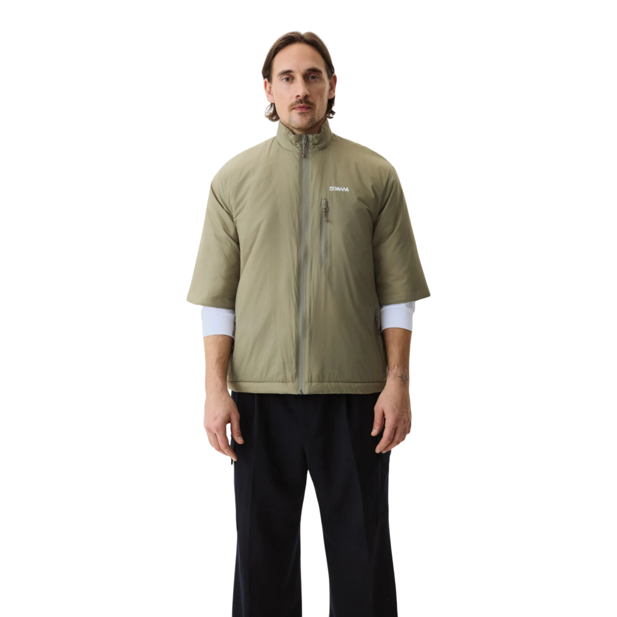 Yama Strata Plain Jacket - Moss Green Jacket Yama 