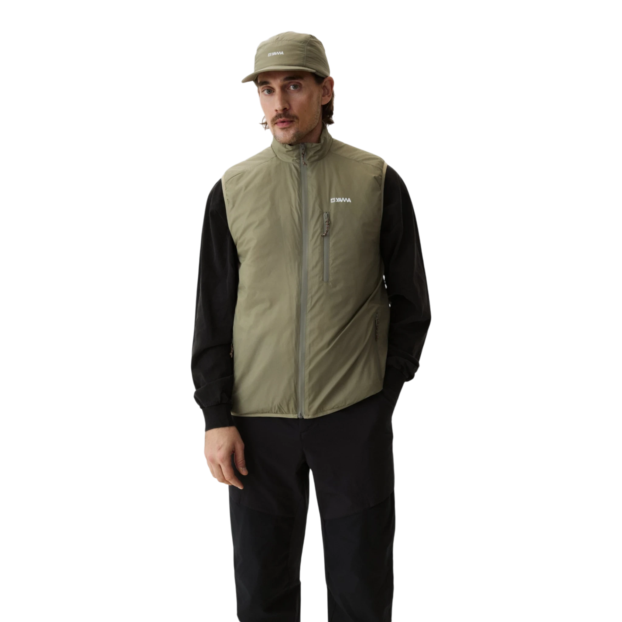 Yama Traverse Plain Vest - Moss Green Vest Yama 