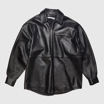 Acne Studios Leather Overshirt - Black Overshirt Acne Studios 
