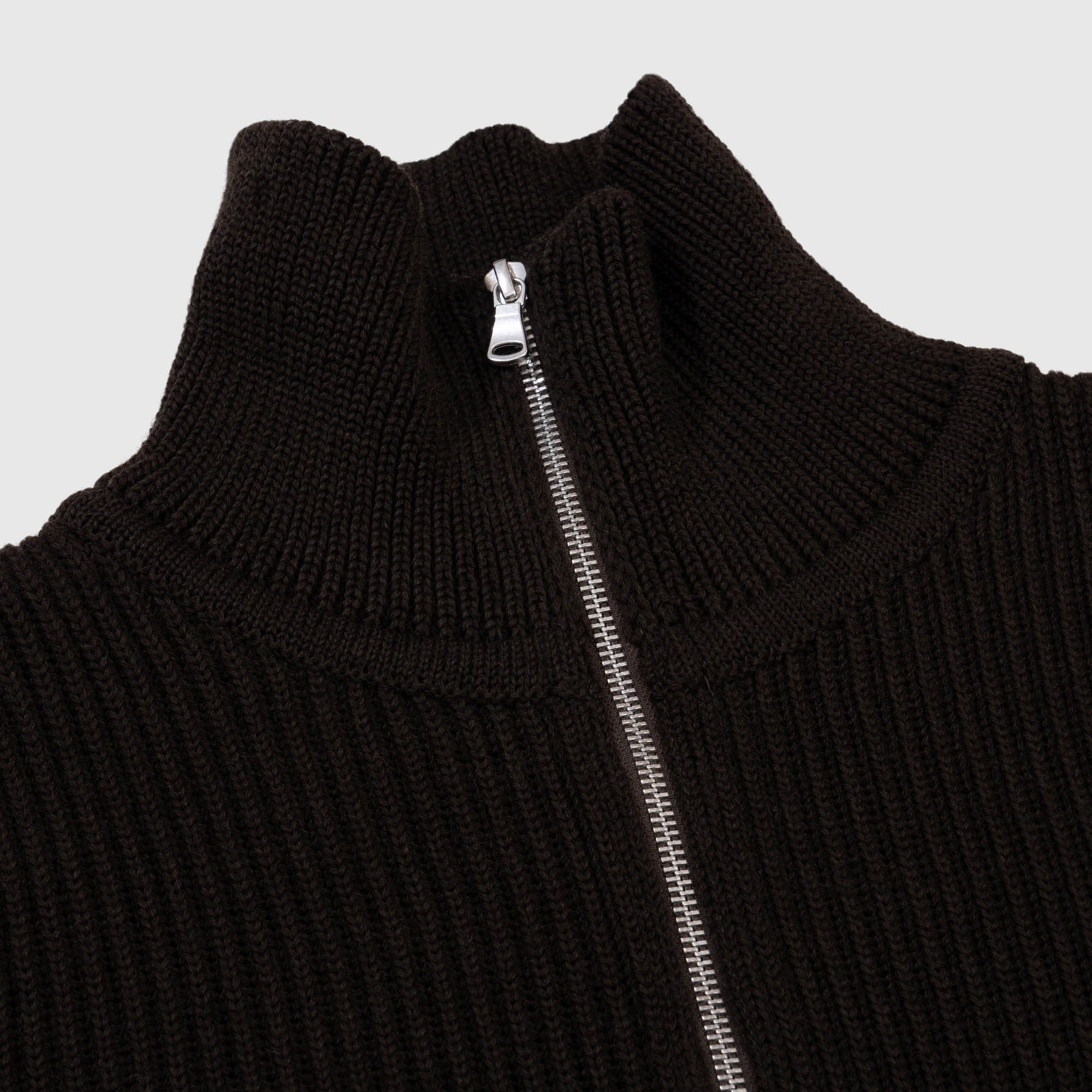 Andersen-Andersen Half Zip - Hunting Green Knitwear Andersen-Andersen 