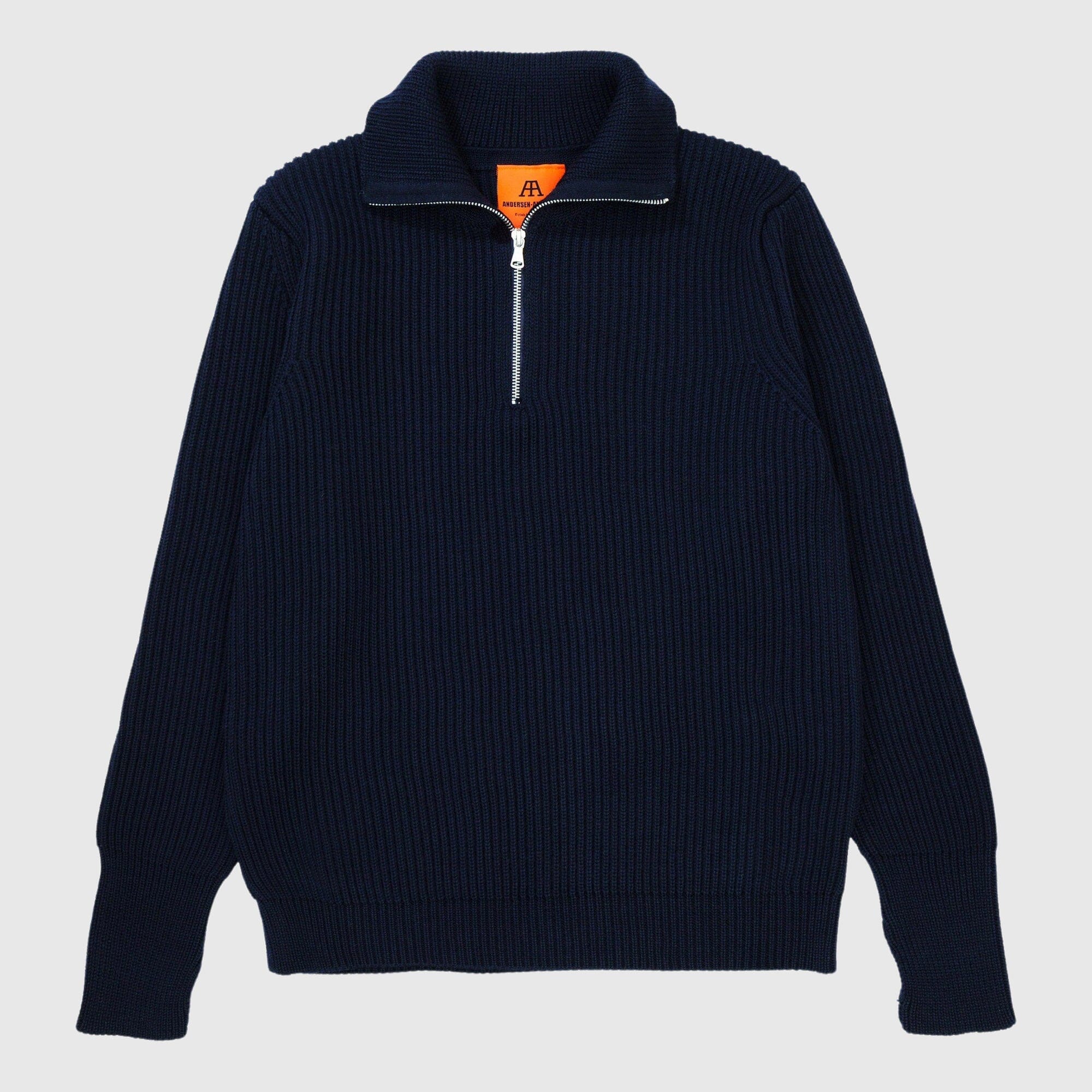 Andersen-Andersen Half Zip - Navy Blue Knitwear Andersen-Andersen 