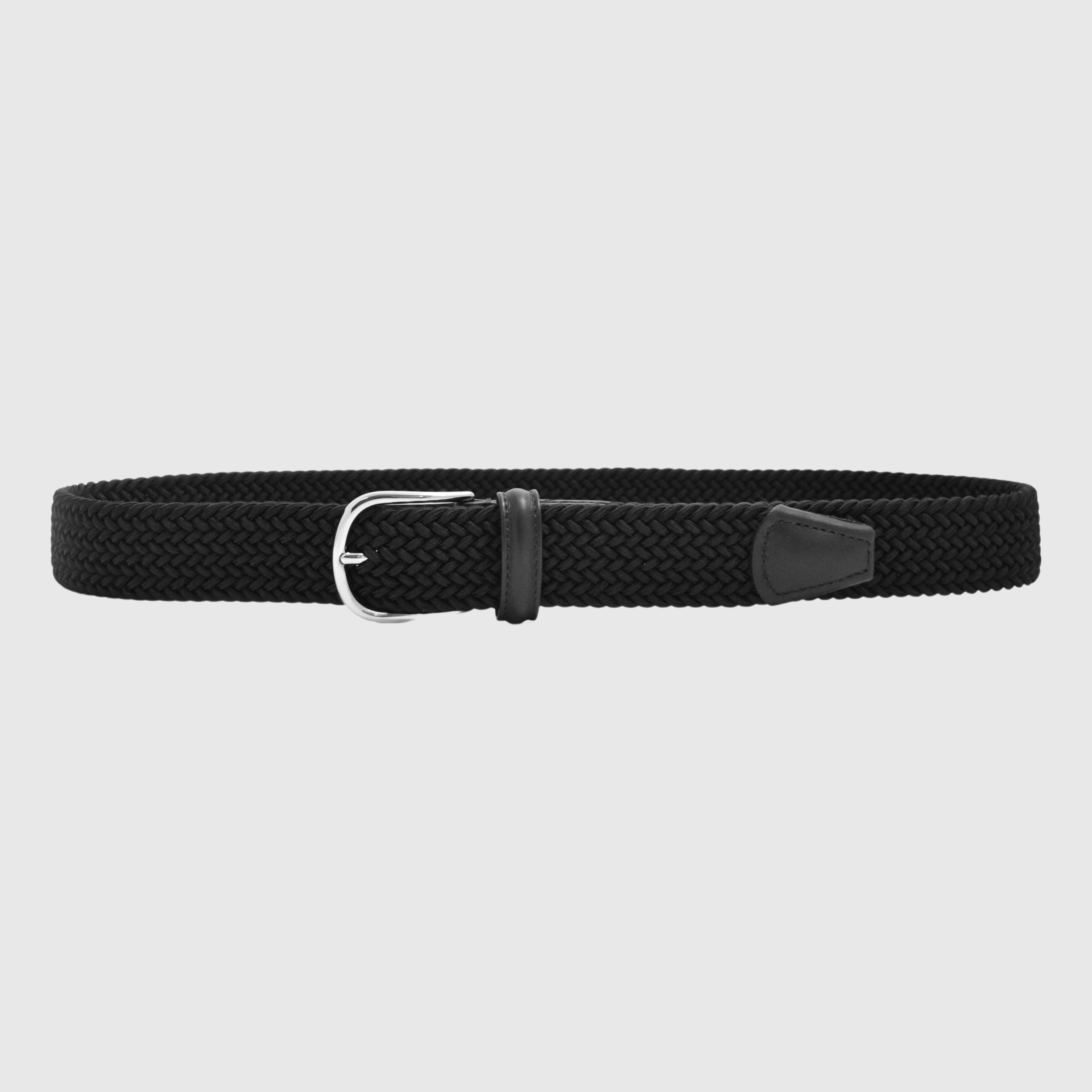 Anderson's Classic Elastic Woven Belt - Black Belt Anderson's 