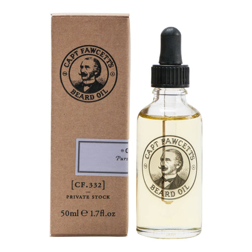 Captain Fawcett's skjeggolje - Private Stock Skjeggolje Captain Fawcett 