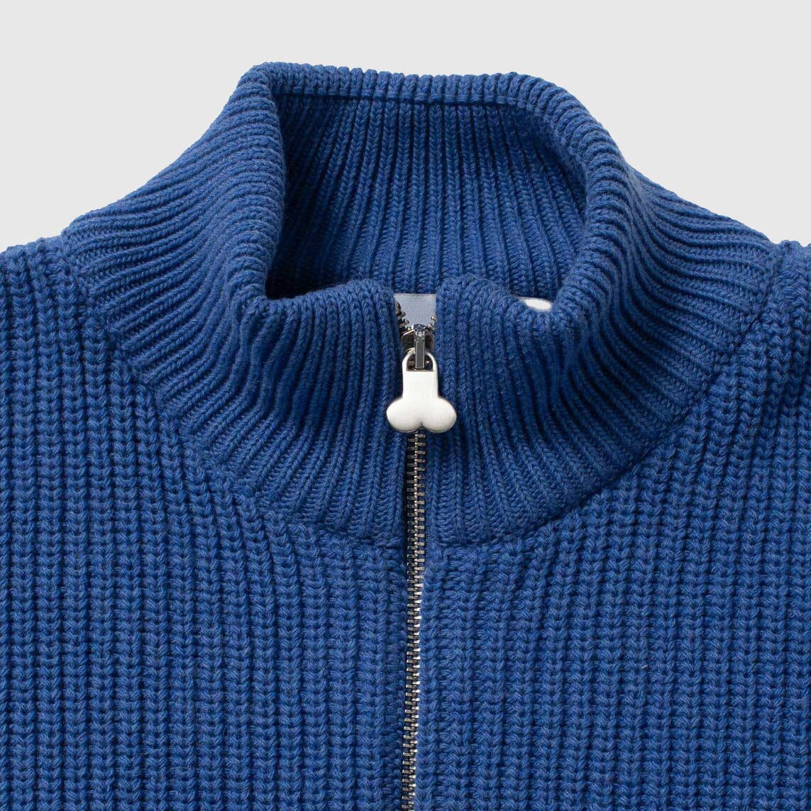 Carne Bollente Dick Zip Knit - Blue Knitwear Carne Bollente 