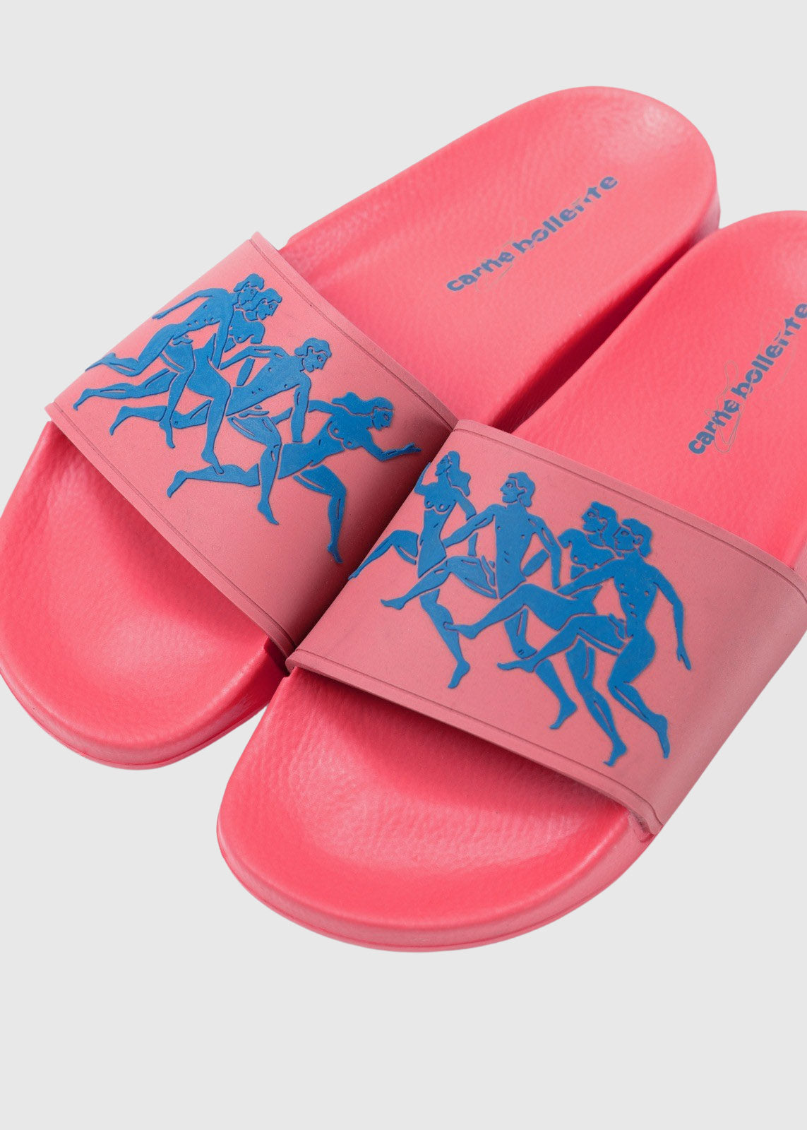 Carne Bollente Fast & Curious Pool Slides - Pink Shoes Carne Bollente 