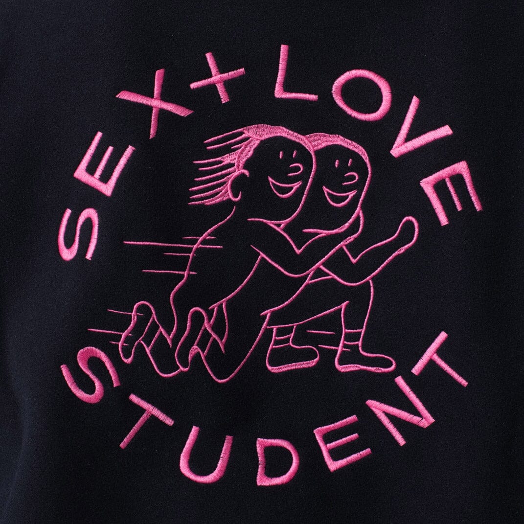 Carne Bollente Sex+Love Student Sweater - Navy Sweatshirt Carne Bollente 