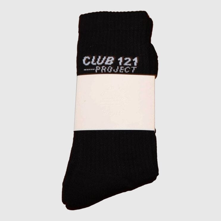 Club 121 Project Rib Socks - Black Socks Club 121 Project 
