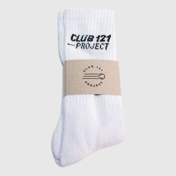 Club 121 Project Rib Socks - White Socks Club 121 Project 