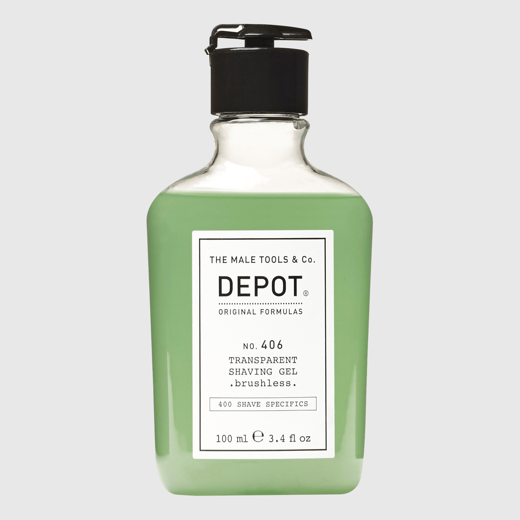 Depot No. 406 Transparent Shaving Gel Shave Products Depot 