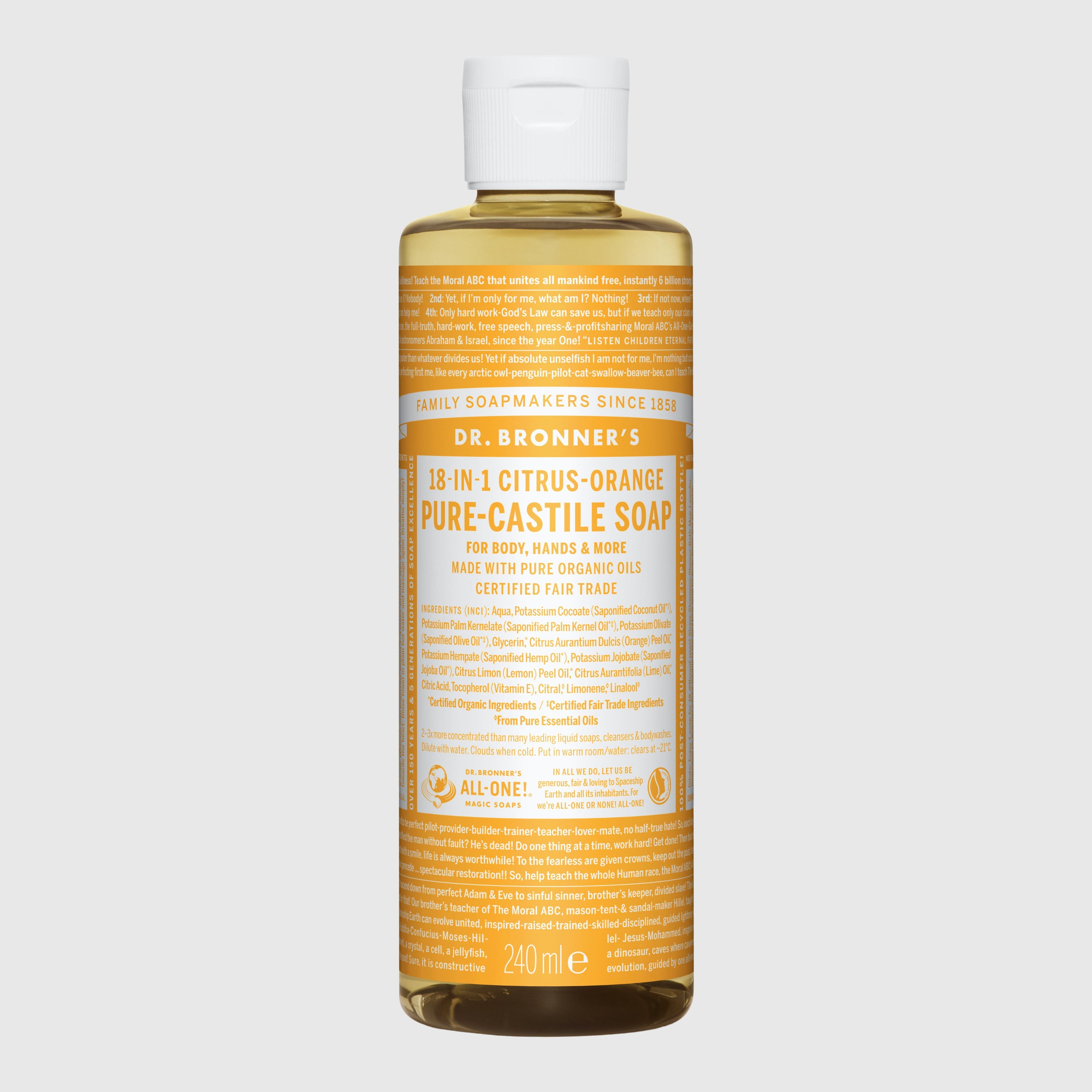 Dr. Bronner's 18-in-1 Pure-Castile Liquid Soap - Large Hand Soap Dr. Bronner's 