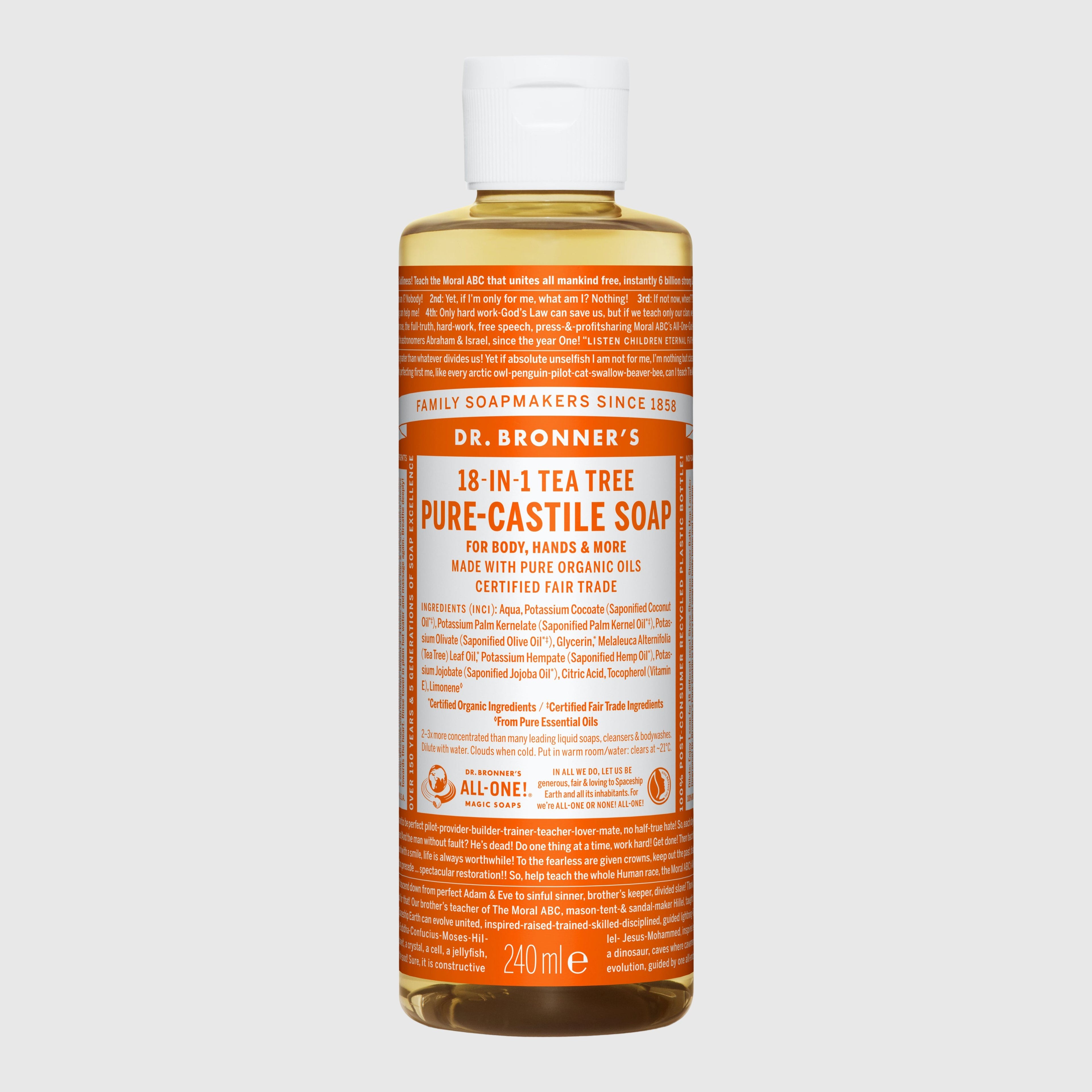 Dr. Bronner's 18-in-1 Pure-Castile Liquid Soap - Large Hand Soap Dr. Bronner's Citrus Orange 