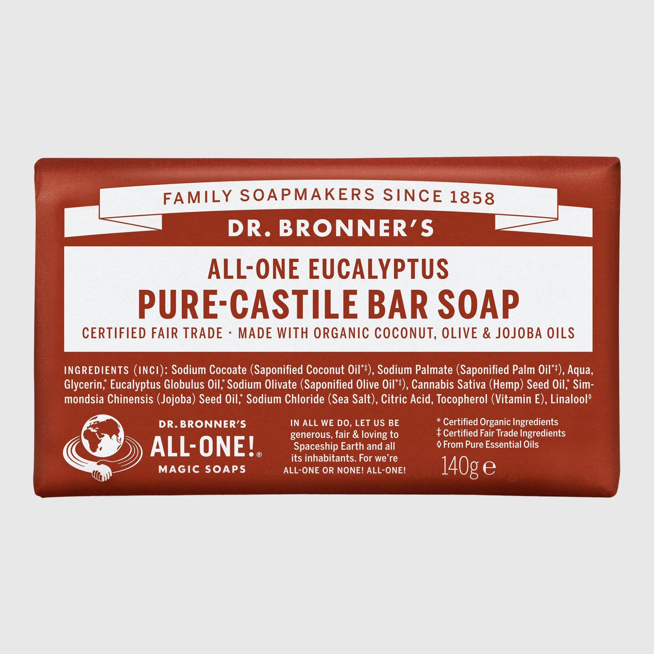 Dr. Bronner's Pure Castile Bar Soap Hand Soap Dr. Bronner's Eucalyptus 