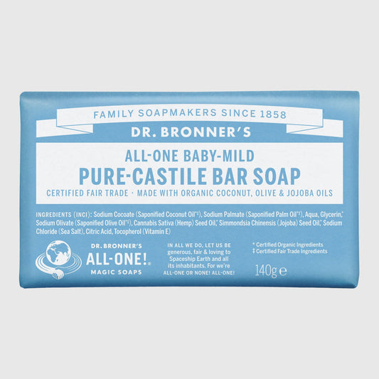 Dr. Bronner's Pure Castile Bar Soap Hand Soap Dr. Bronner's Fragrance Free 