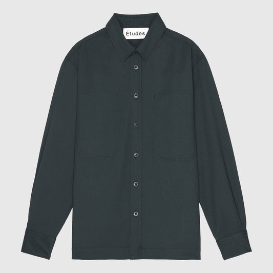Études Capital Suiting Shirt - Dark Green Shirt Etudes 