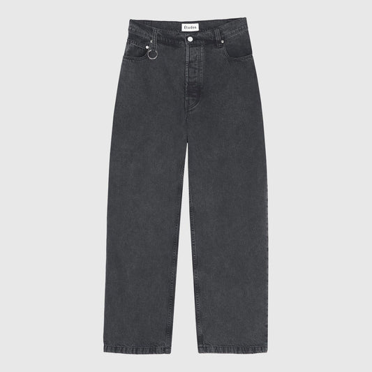 Études District Denim Trousers - Washed Black Pants Etudes 