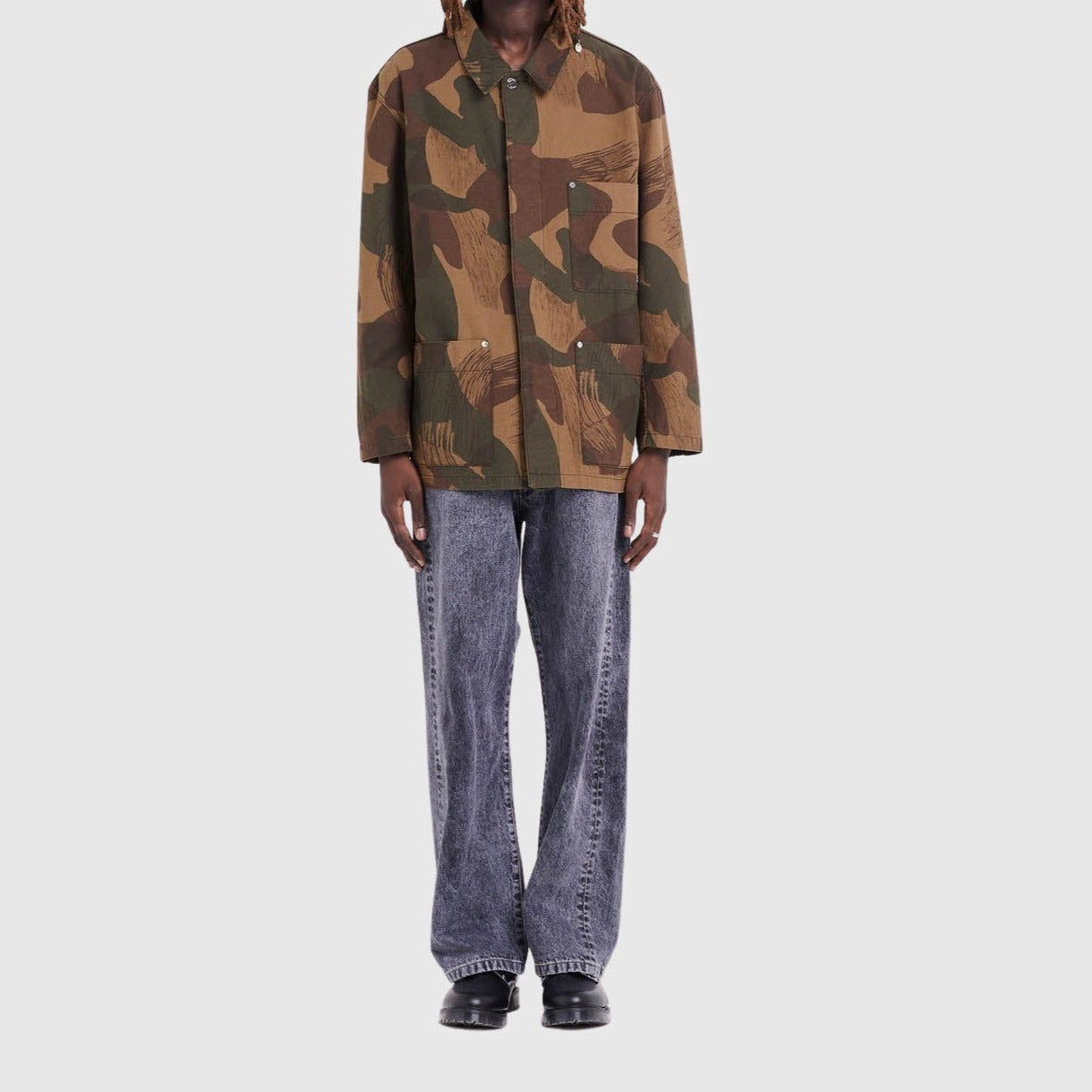 Études Excursion Jacket - Washed Camo Outerwear Etudes 