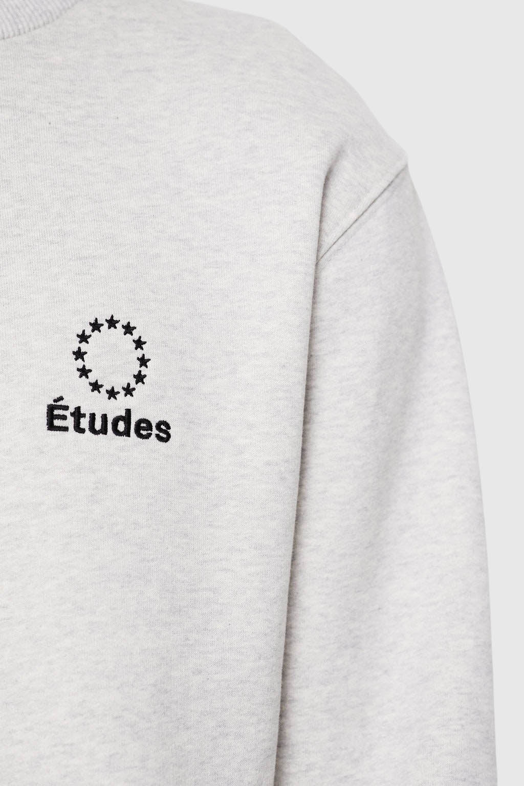 Études Story Logo Sweatshirt - Heather Grey Knitwear Etudes 