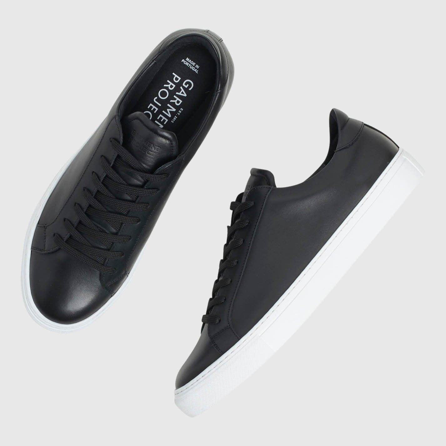 Garment Project Leather Sneaker - Black Sneakers Garment Project 