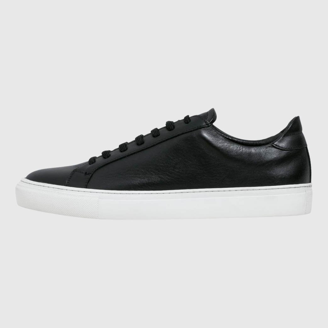 Garment Project Leather Sneaker - Black Sneakers Garment Project 