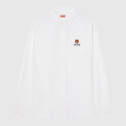 Kenzo Boke Flower Crest Casual Shirt - White Shirt Kenzo 