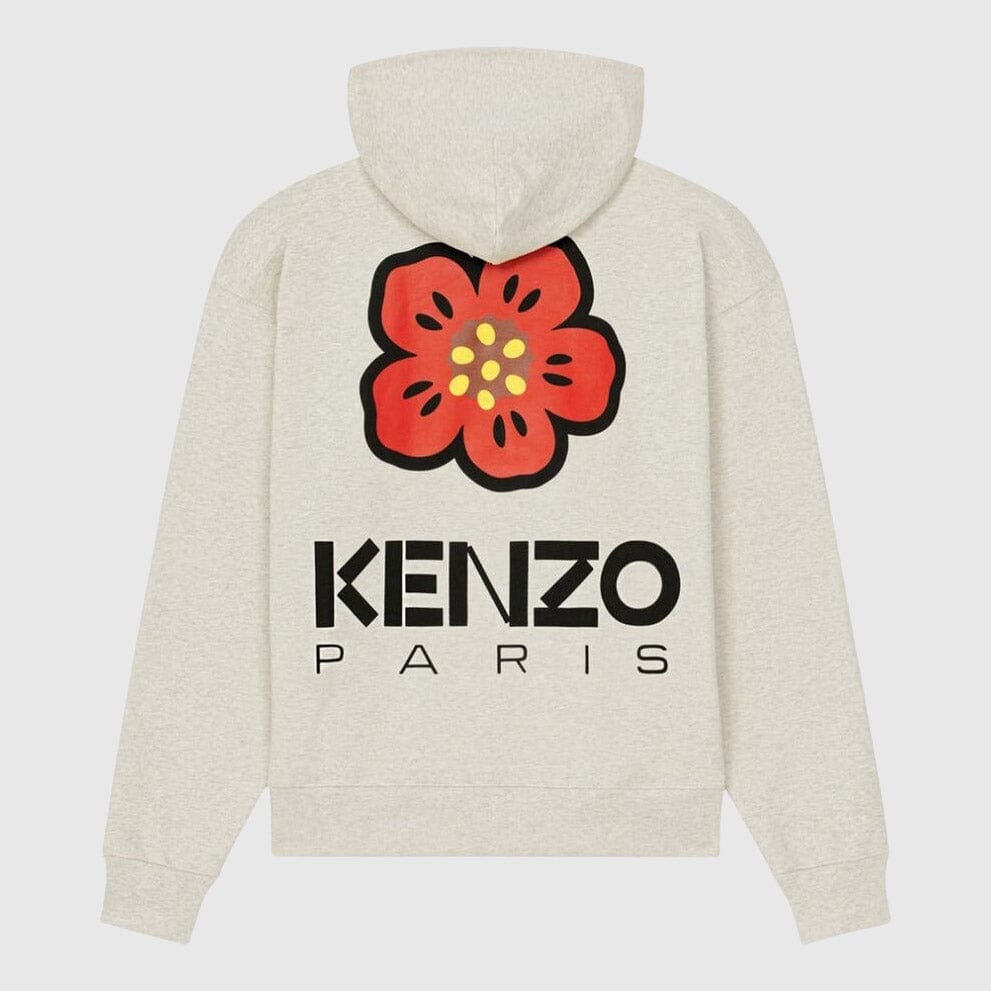 Kenzo Boke Flower Hoodie - Pale Grey Hooded Sweatshirt Kenzo 