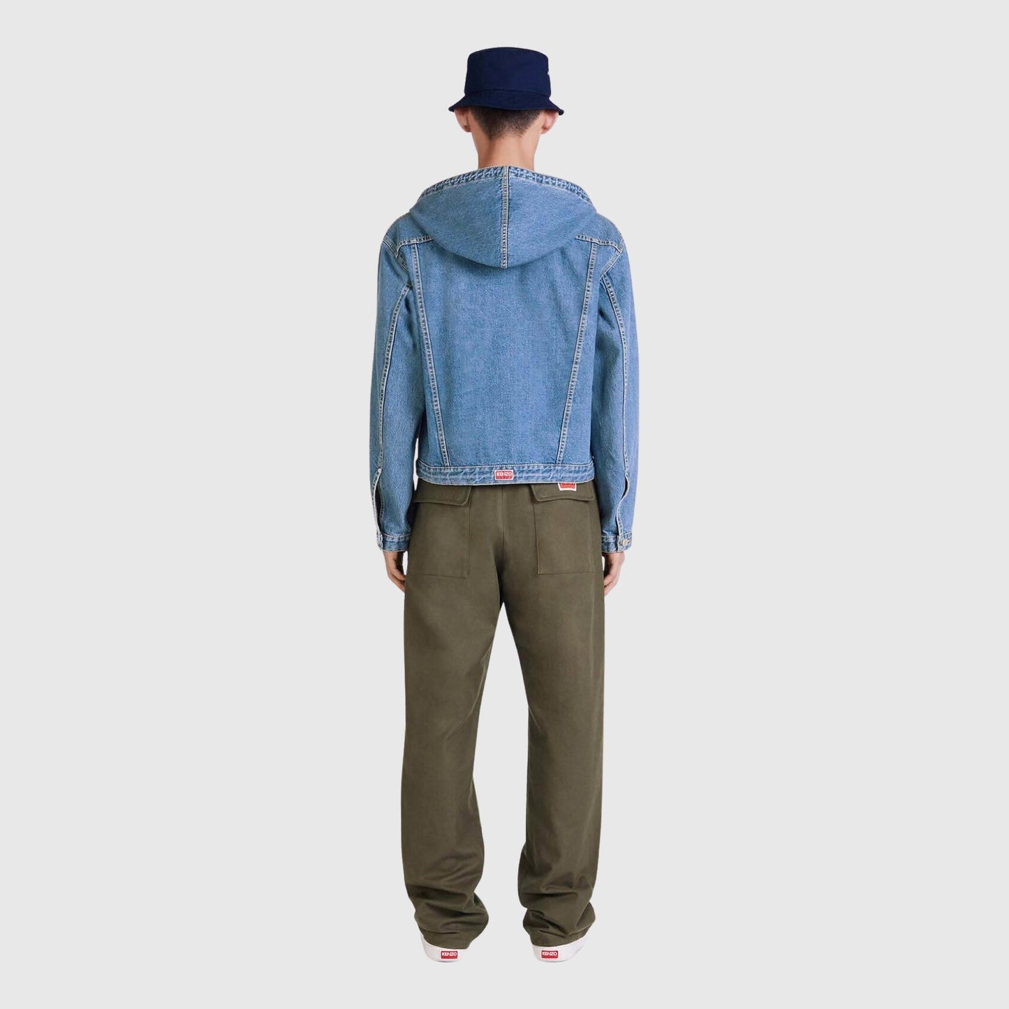Kenzo Hooded Denim Jacket - Blue Jacket Kenzo 