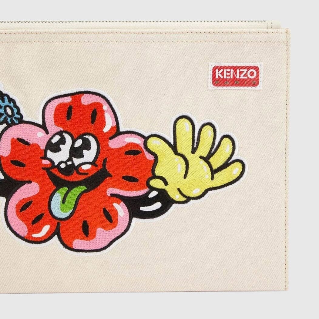 Kenzo Large Clutch - Ecru Bag Kenzo 
