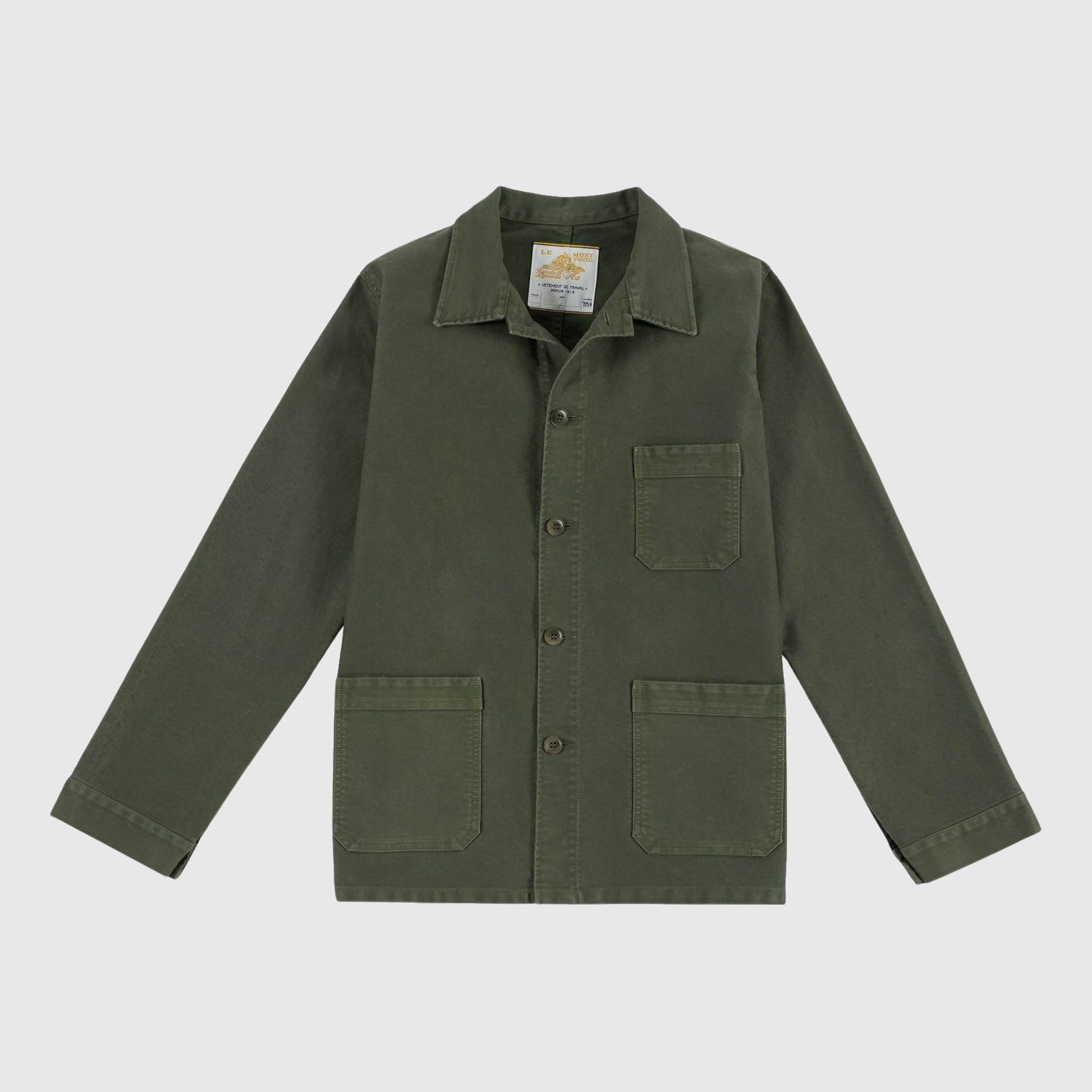 Le Mont Saint Michel Genuine Work Jacket Khaki - Main Image
