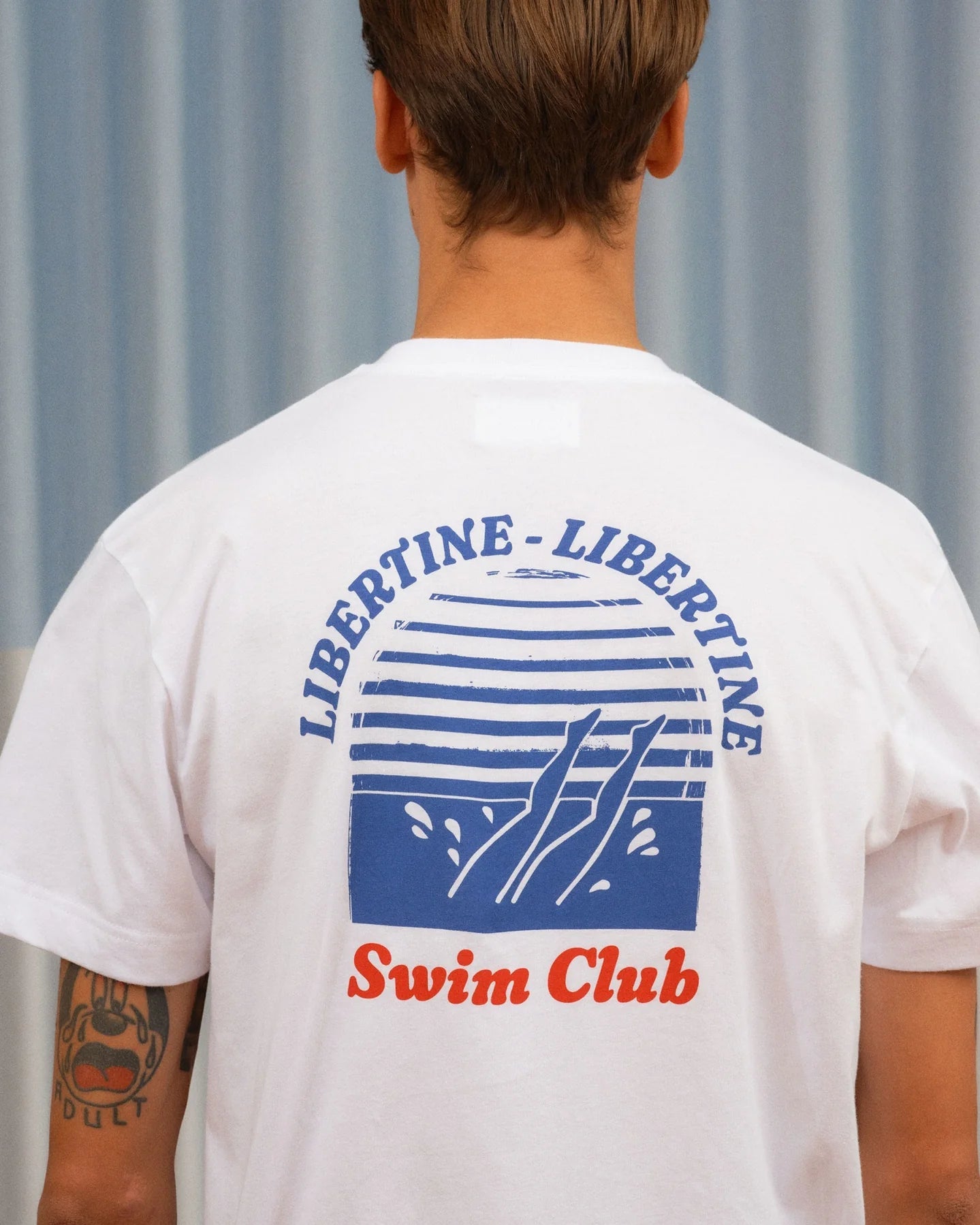 Libertine-Libertine Beat Swim Club T-Shirt - White T-shirt Libertine-Libertine 