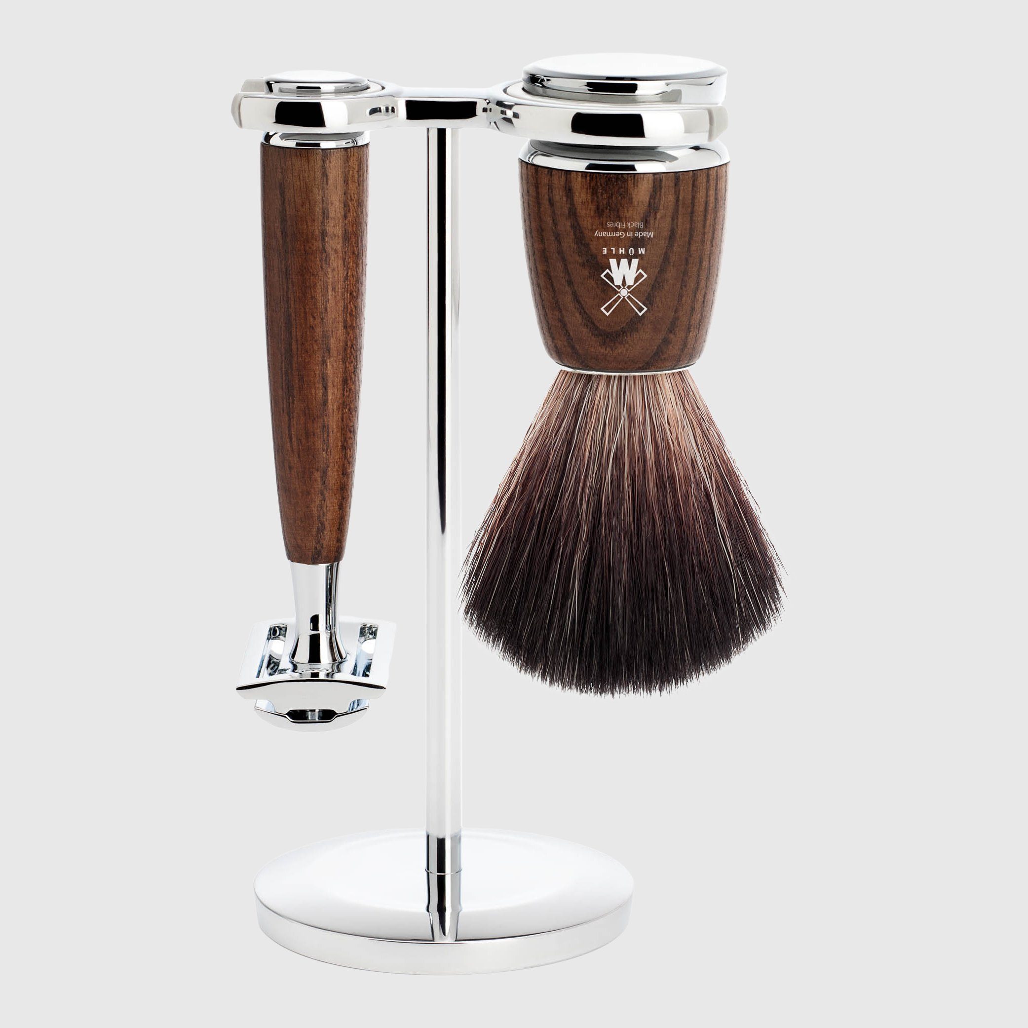 Mühle Rytmo Shaving Kit - 3 Parts Barbersett Mühle Ask Black Fibre 