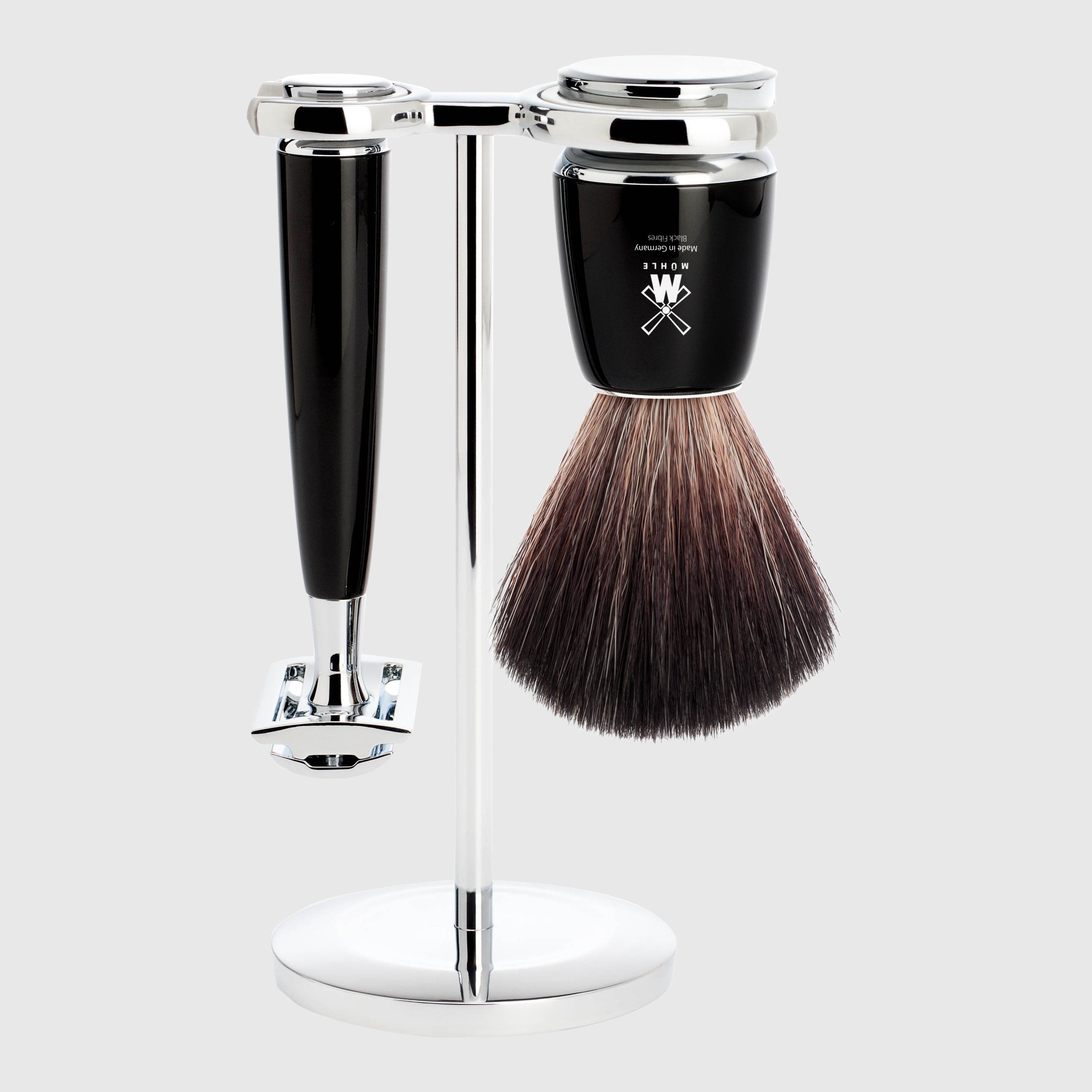 Mühle Rytmo Shaving Kit - 3 Parts Barbersett Mühle Sort Black Fibre 