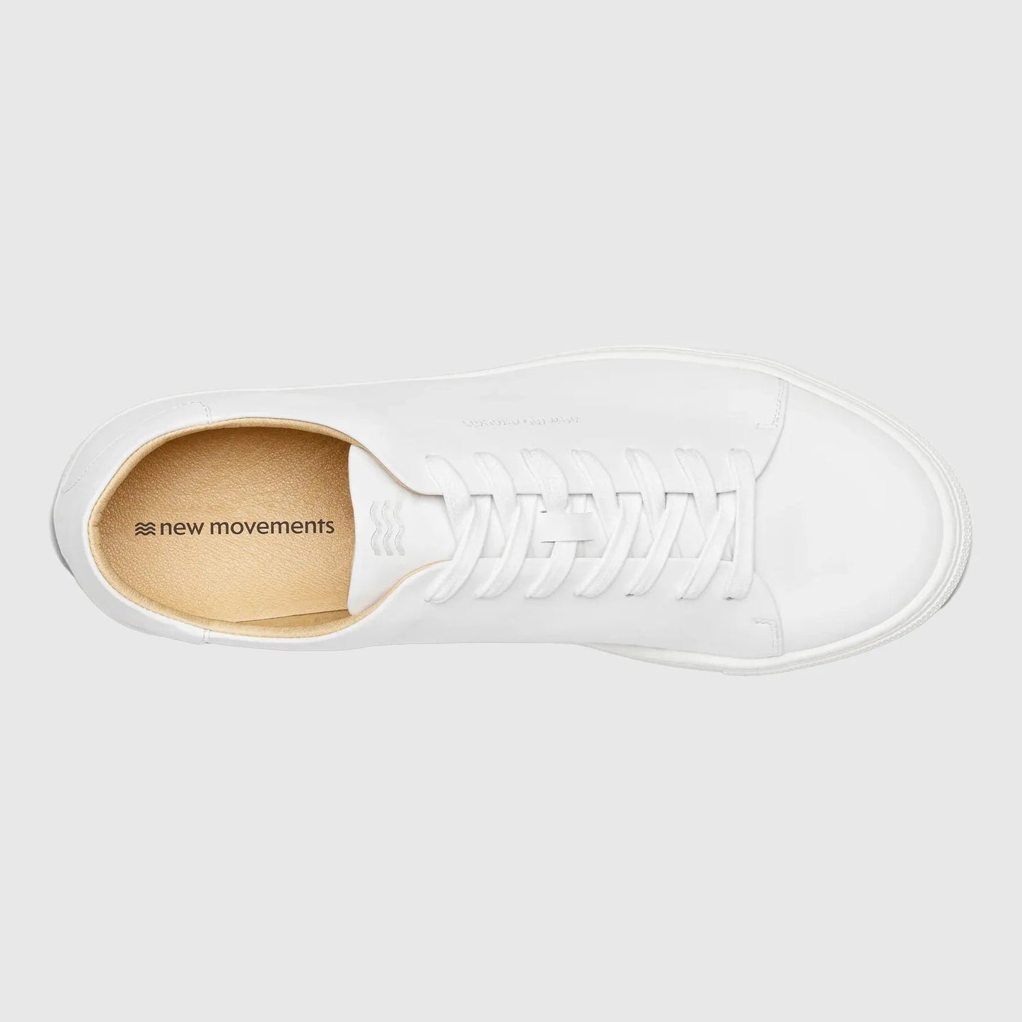 New Movements Leather Classics - White (White Fleck Sole) Sneakers New Movements 