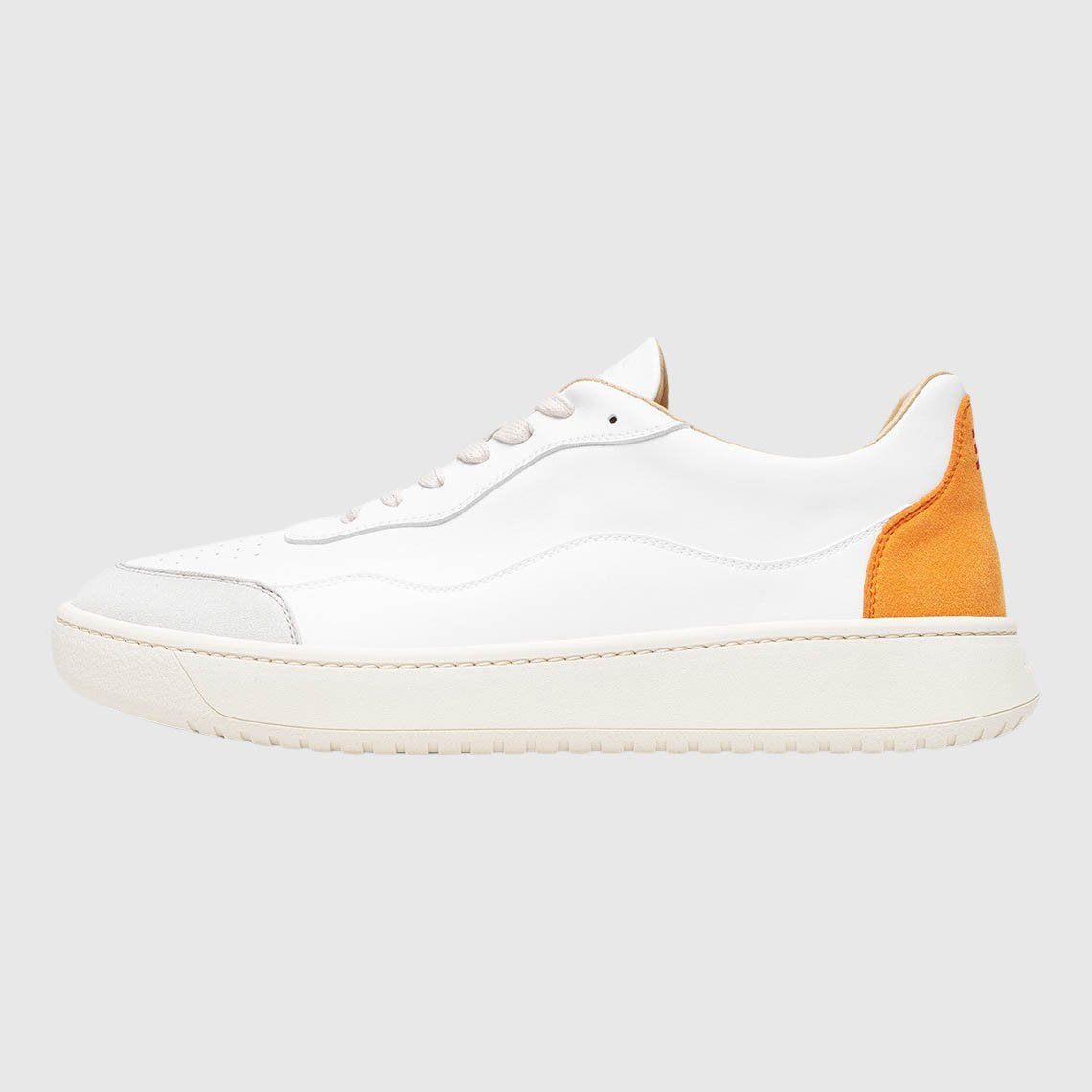 New Movements Vegan Allrounders Sneaker - White Orange Sneakers New Movements 