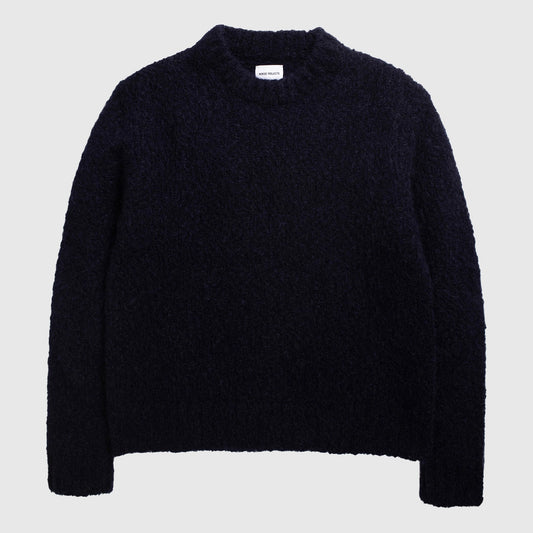Norse Projects Rasmus Relaxed Flame Sweater - Navy Sweatshirt Norse Projects 