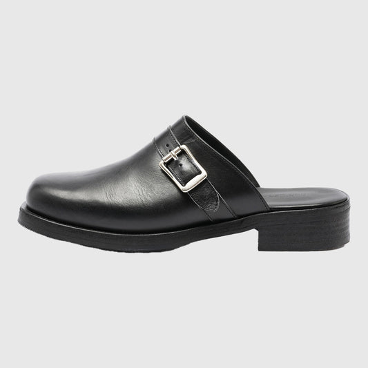 Our Legacy Camion Leather Mules - Black Shoes Our Legacy 