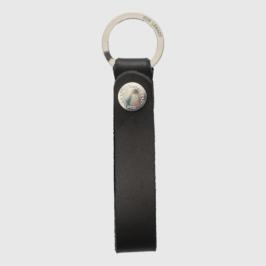 Our Legacy Leather Key Holder - Black Keyring Our Legacy 