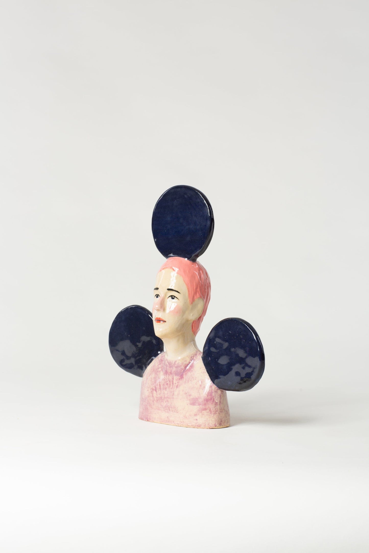 Robin Danielsson Untitled Figures 2023 (Rosa hår med tre ovaler) Art Salgshallen 
