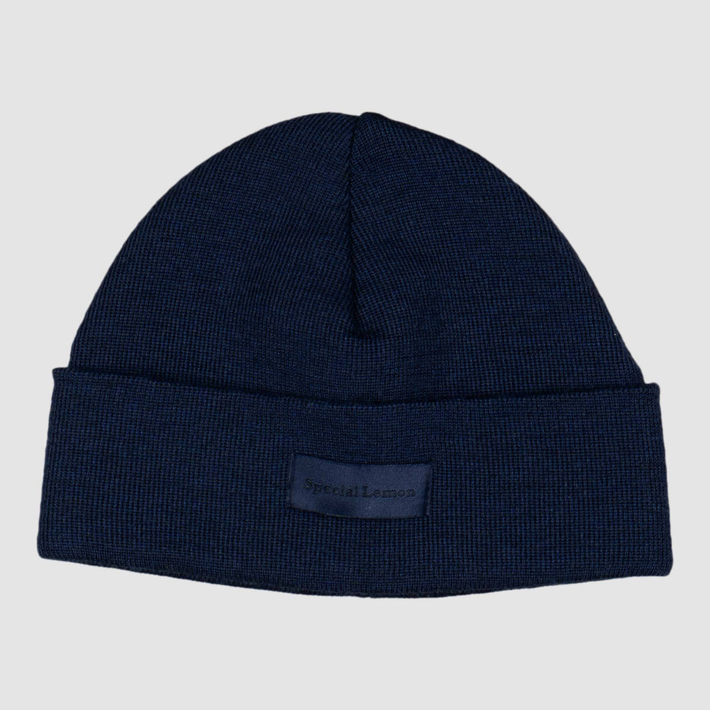 Special Lemon Logo Beanie - Navy Black Headwear Special Lemon 